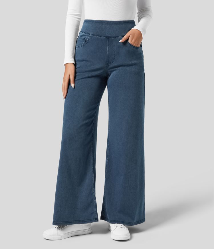 Refined Comfort High-Waist Trousers