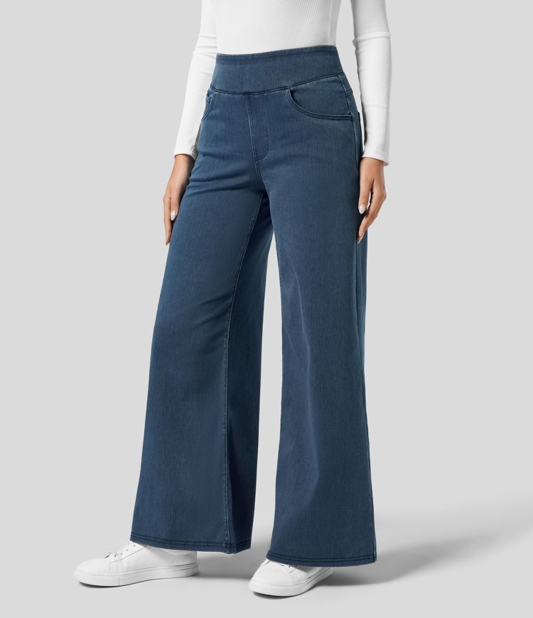 Refined Comfort High-Waist Trousers