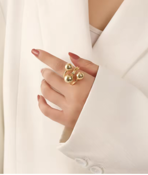 Orb Trio Open Ring