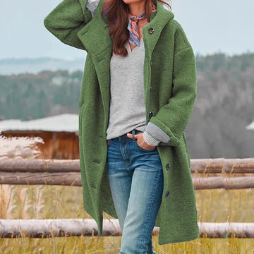Oversized Wool Blend Coat