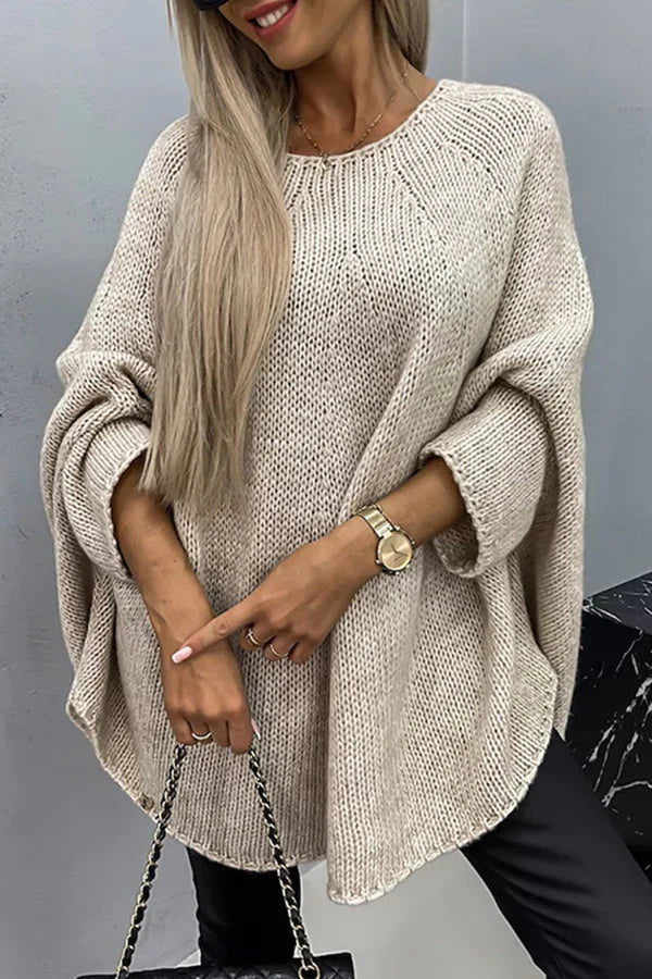 Minimalist Crew Neck Knit Sweater